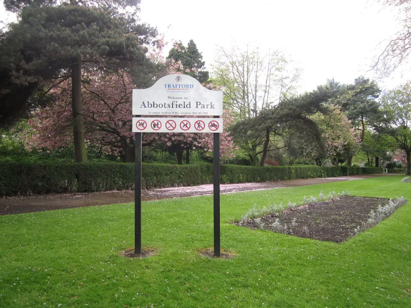 Sign in Abbotsfield Park