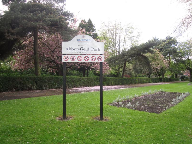 Sign in Abbotsfield Park