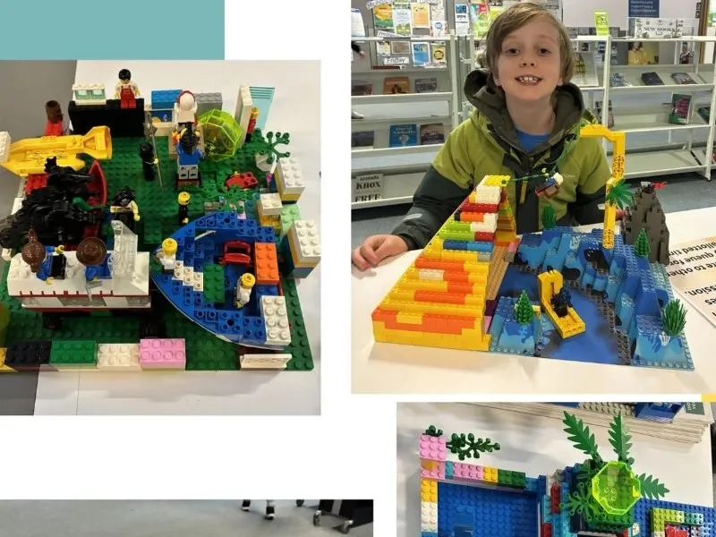 A selection of Lego club creations