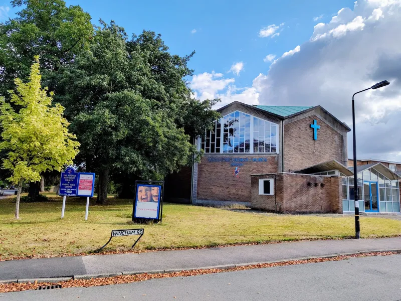 Modern church with octagonal roof