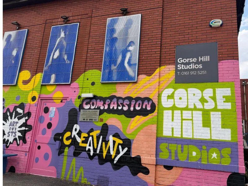 The Exterior of Gorse Hill Studios 