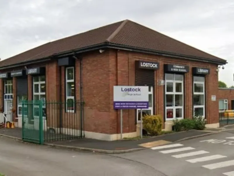 Lostock Library external view.
