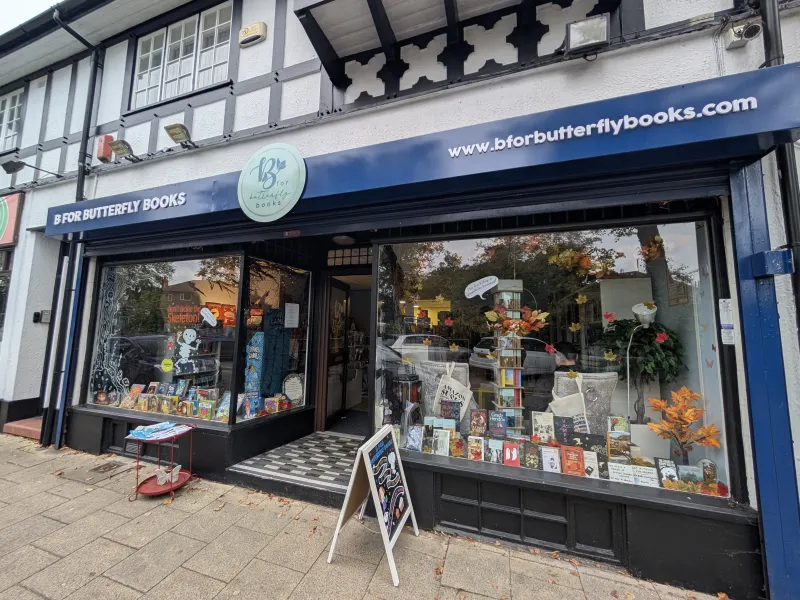 Photo of shop front B For Butterfly Books