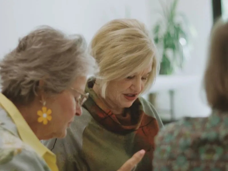 Women at a reading group