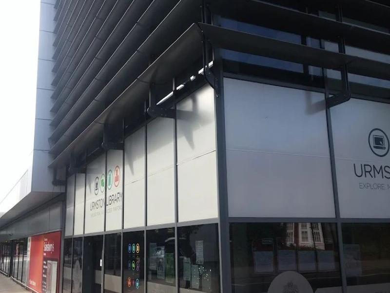 External view of the library entrance